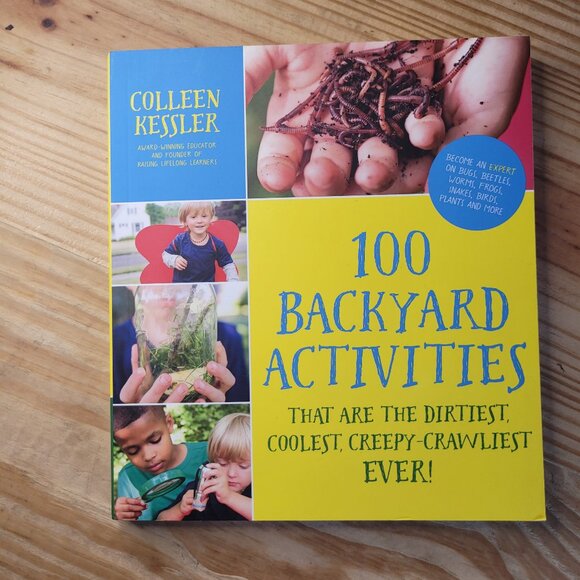 100 Backyard Activities Book Paperback Homeschool Outdoor Science Experiments - Picture 1 of 5